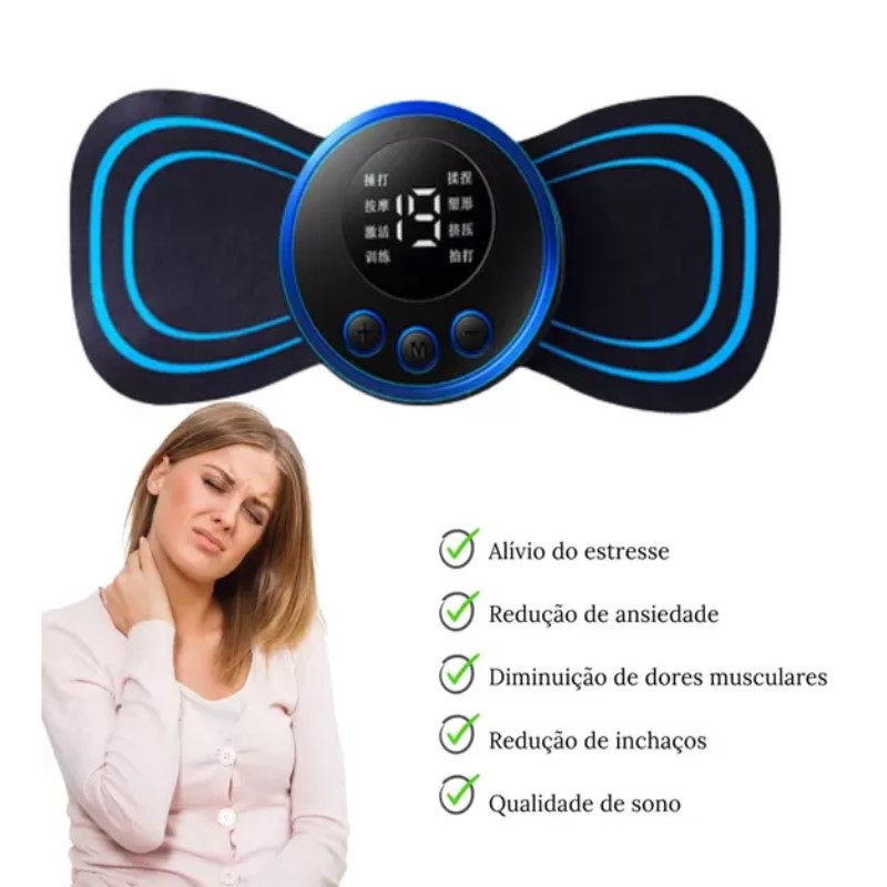 Massageador Cervical Portátil via carregador USB