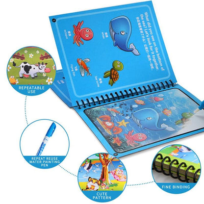Livro de Colorir Água Mágica - Montessori - My Store