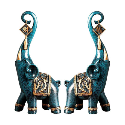 Estatuetas Elefantes Prosperidade 2 Peças - My Store