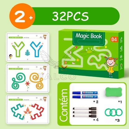 Caderno de Traço e Desenho Infantil Magic Book + Ebook Desenvolvimento Infantil (BRINDE!) - Minha loja