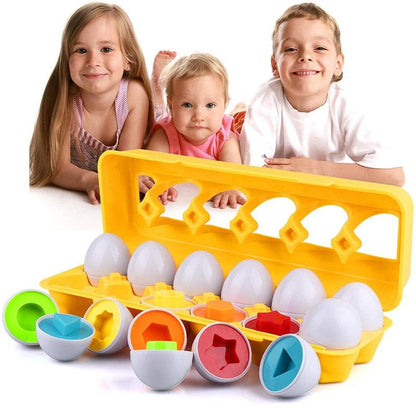 Brinquedo Educativo Ovos De Encaixar Formas Geométricas
